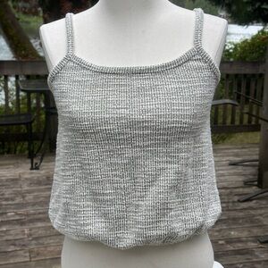Gray Knit Women's Top